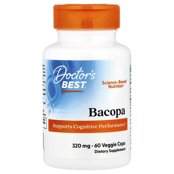 Doctor's Best Bacopa 320 mg 60 Veggie Capsules