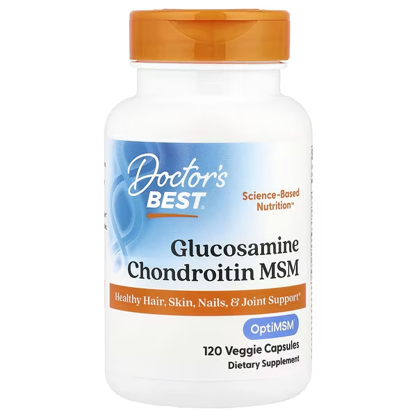 Doctor's Best Glucosamine Chondroitin MSM 120 Veggie Capsules
