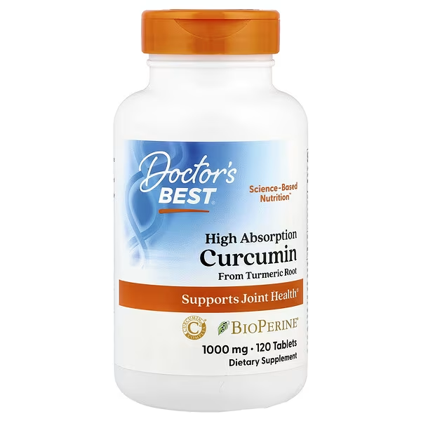 Doctor's Best High Absorption Curcumin 120 Capsules
