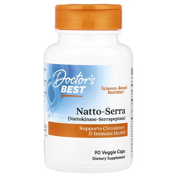 Doctor's Best Natto-Serra 90 Veggie Capsules