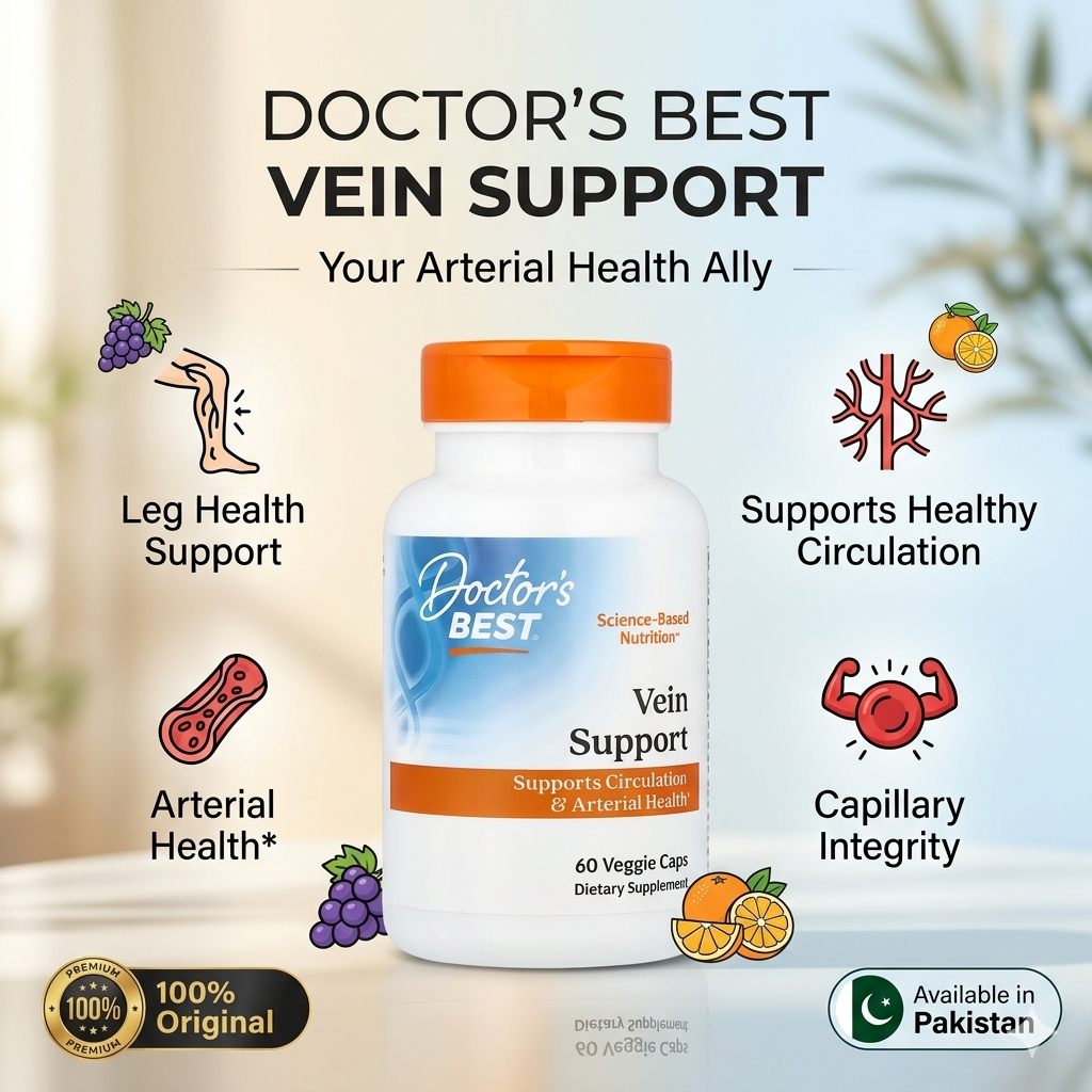 Doctor's Best Vein Support Arterial Health 60 Veggie Capsules