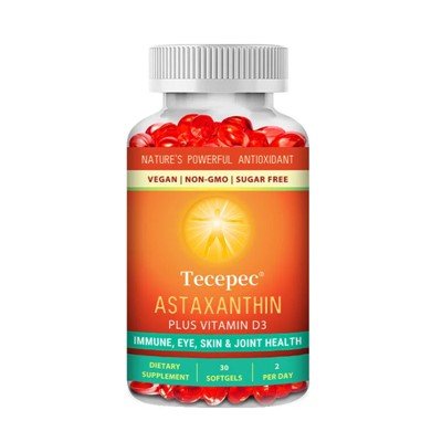 Astaxanthin 12 mg + Vitamin D3 120 Softgels in Pakistan