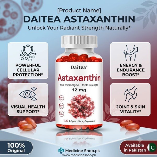 Daitea Astaxanthin 12 mg 60 Softgels