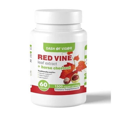Dash of Vigor Red Vine Leaf Extract 60 Capsules