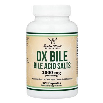 Double Wood Supplements Ox Bile 120 Capsules