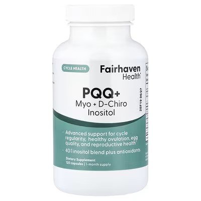 Fairhaven Health PQQ + Myo + D-Chiro Inositol 120 Capsules