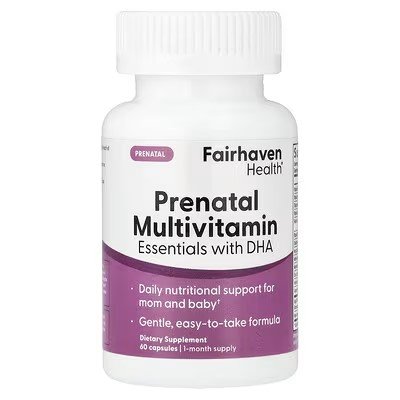 Fairhaven Health Prenatal Multivitamin Essentials with DHA 60 Capsules