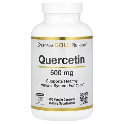 California Gold Nutrition Quercetin 500mg 180 Veggie Capsules in Pakistan