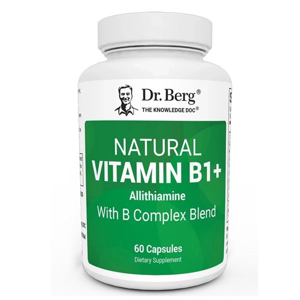 Dr. Berg Natural Vitamin B1 + Allithiamine with B-Complex 60 Capsules in Pakistan