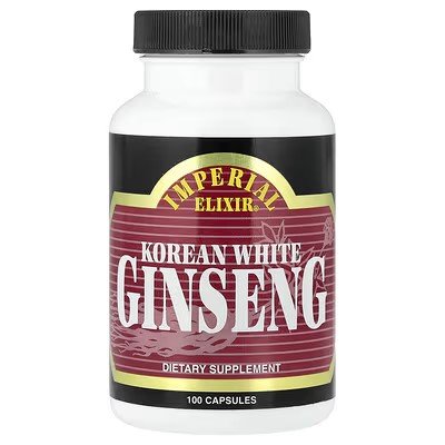 Imperial Elixir Korean White Ginseng 500 mg 100 Capsules in Pakistan