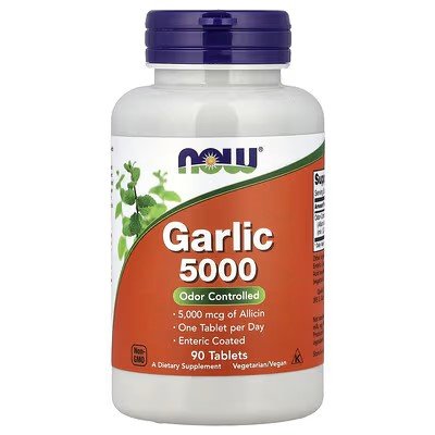NOW Foods Garlic 5000 500 mg 90 Tablets in Pakistan