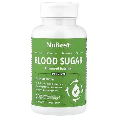 NuBest Blood Sugar 60 Vegetarian Capsules in Pakistan