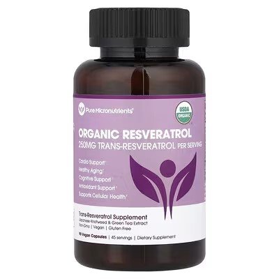 Pure Micronutrients Organic Resveratrol 90 Vegan Capsules in Pakistan