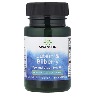 Swanson Vitamins, Lutein & Bilberry, 60 Softgels