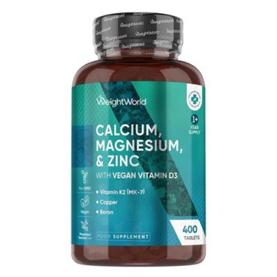 WeightWorld Calcium Magnesium Zinc & Vitamin D3 400 Capsules
