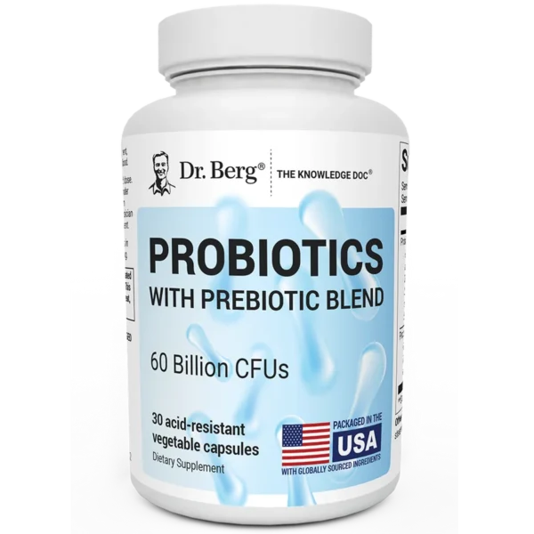 Dr. Berg - Probiotics with Prebiotic Blend 60 Capsules in Pakistan