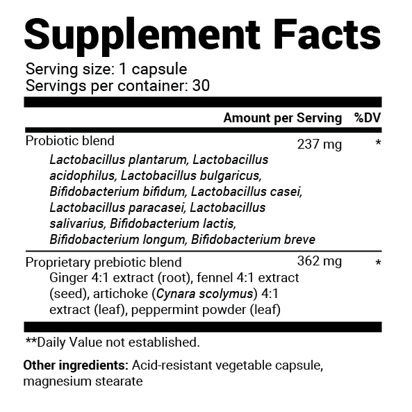 Dr. Berg - Probiotics with Prebiotic Blend 60 Capsules in Pakistan