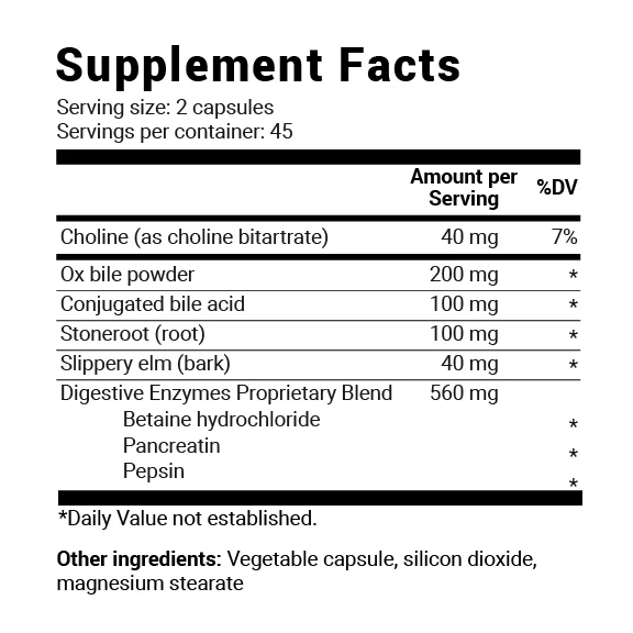 Dr. Berg - Gallbladder Formula Extra Strength | Ox Bile & Digestive Enzymes, 90 Vegetable Capsules in Pakistan
