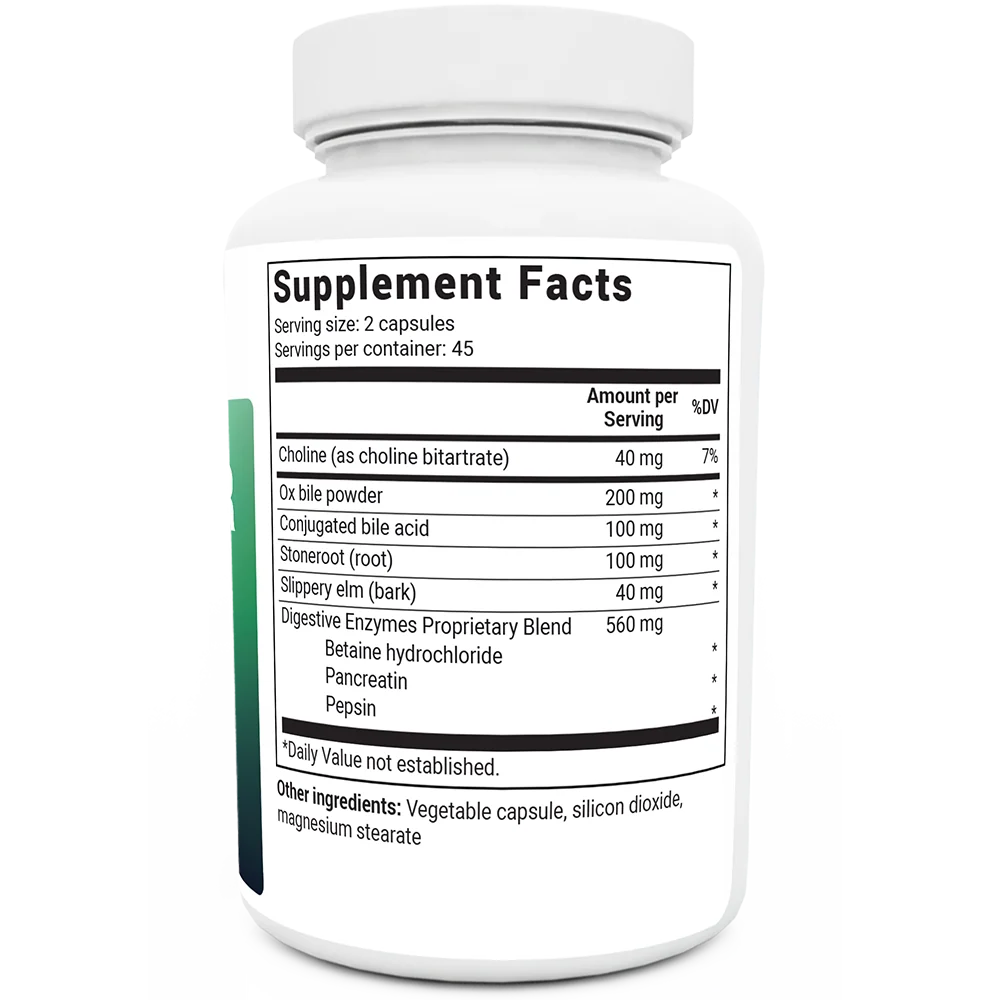 Dr. Berg - Gallbladder Formula Extra Strength | Ox Bile & Digestive Enzymes, 90 Vegetable Capsules in Pakistan