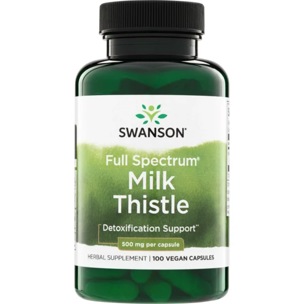Swanson Vitamins, Full Spectrum® Milk Thistle, 500 mg, 100 Vegan Capsules